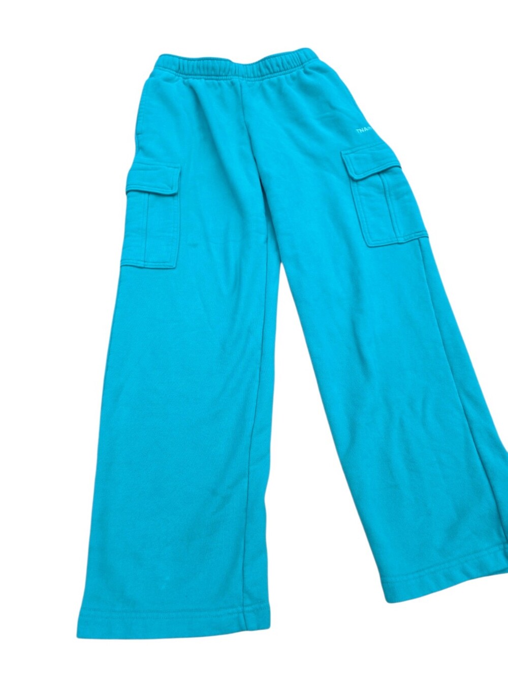 TNA Wide-Leg Cargo Pants in Aqua Blue